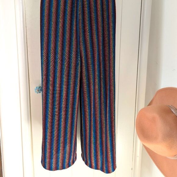 A. Byer Rainbow Maximalist Disco Ball 70s Twee Y2K Jumpsuit NWT MD - Picture 7 of 10